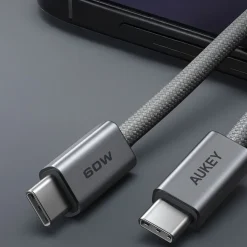 Kabel USB-C-USB-C Aukey CB-DCC062, 60 W, 1,8 m
