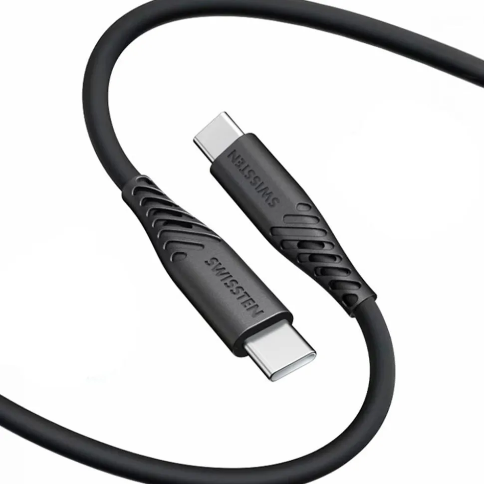 Kabel USB-C - USB-C Swissten, 60 W, 1,5 m