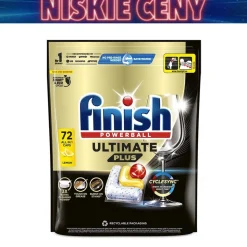 Kapsułki do zmywarki Finish Ultimate Plus Lemon, 72 sztuki