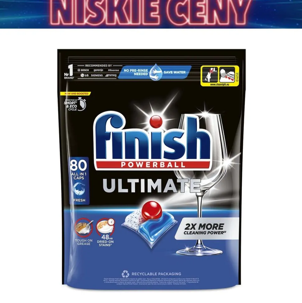 Kapsułki do zmywarki Finish Ultimate Fresh, 80 sztuk