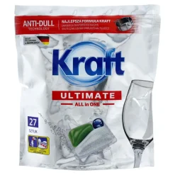 Kapsułki do zmywarki Kraft All in One Ultimate, cytryna, 27 szt.