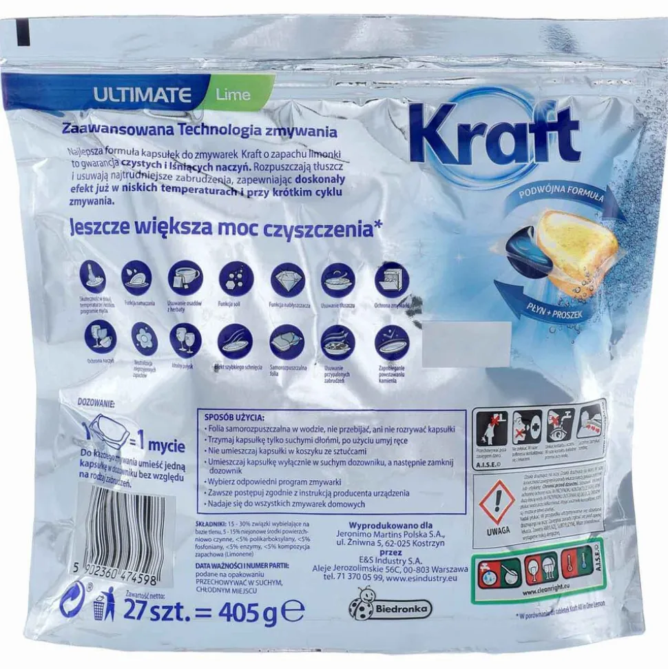 Kapsułki do zmywarki Kraft Ultimate, 27 szt.