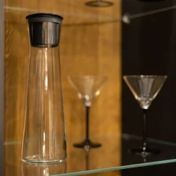 Karafka filtrująca szklana Wessper K1 Borosilicate Actitex™, czarna