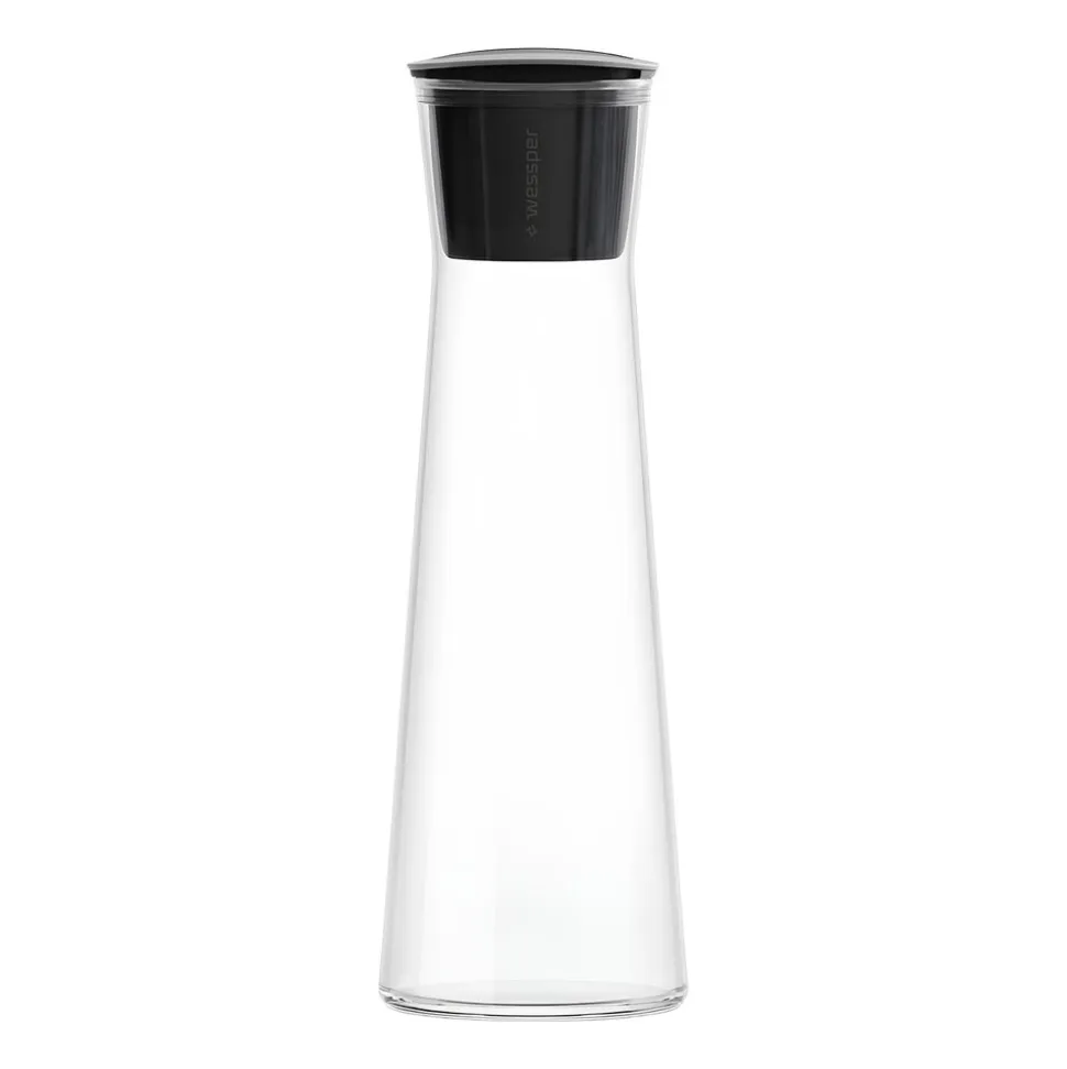 Karafka filtrująca szklana Wessper K1 Borosilicate Actitex™, czarna