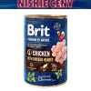 Karma dla psa Brit Premium By Nature, mokra, kurczak z sercami, 6 x 400 g