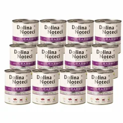 Karma dla psa Dolina Noteci, z królikiem, mokra, 12 x 800 g