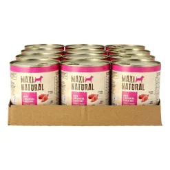Karma dla psa Maxi Natural, indyk i wołowina z batatami, mokra, 12 x 800 g