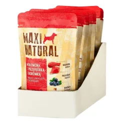Karma dla psa Maxi Natural Małe Rasy, wołowina i przepiórka, mokra, 10 x 150 g