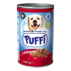 Karma dla psów Puffi, mokra, wołowina, 6 x 1240 g