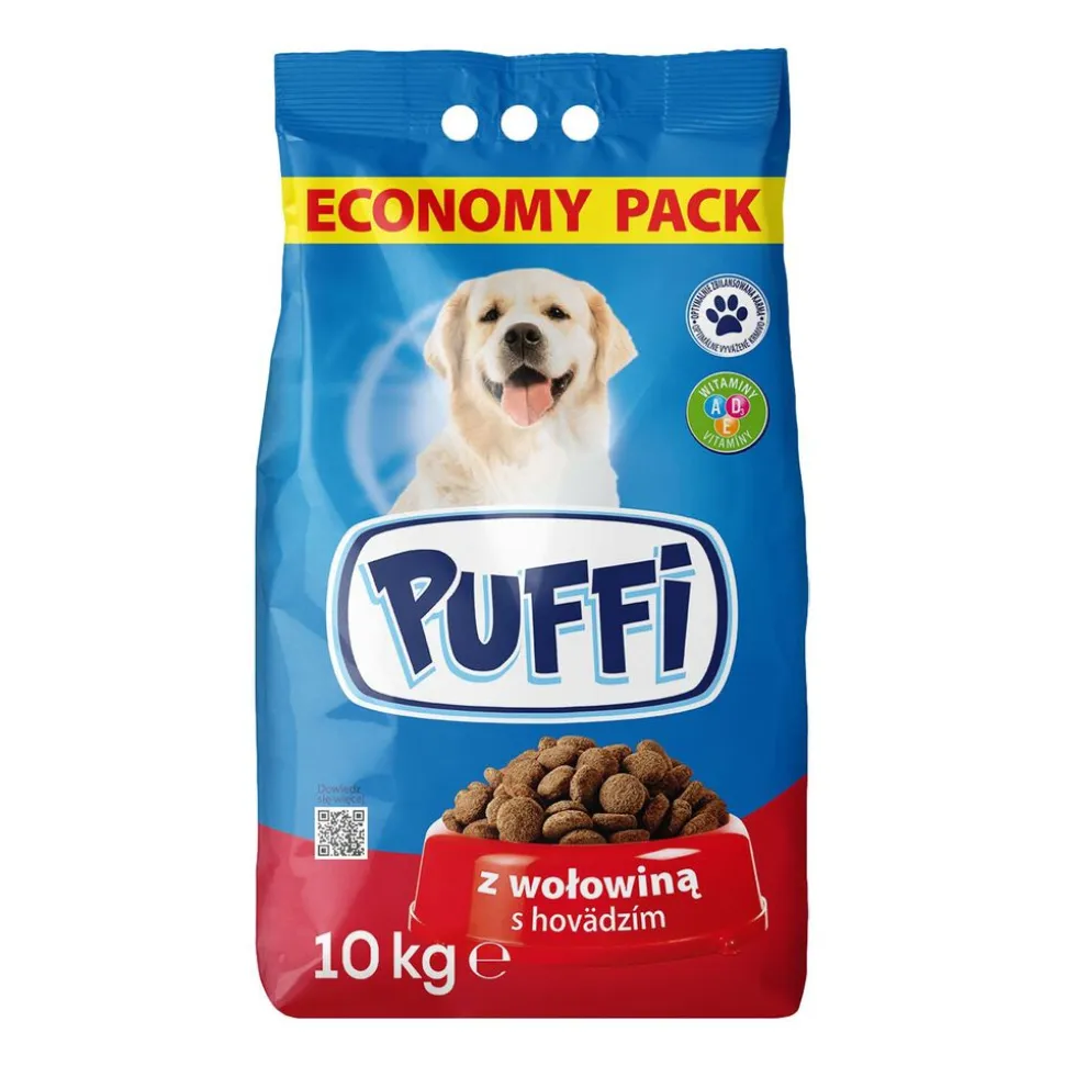 Karma dla psów Puffi, sucha, wołowina, 10 kg