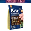 Karma dla szczeniąt Brit Premium By Nature Junior Medium, sucha, kurczak, 3 kg