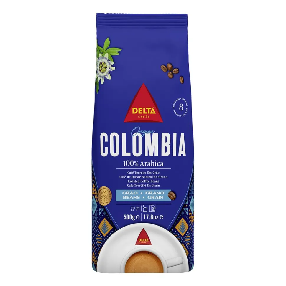 Kawa ziarnista Delta Colombia, 500 g, intensywność 8