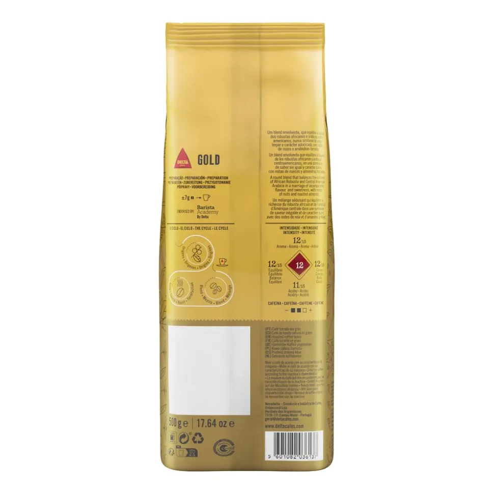 Kawa ziarnista Delta Gold, 500 g, intensywność 12