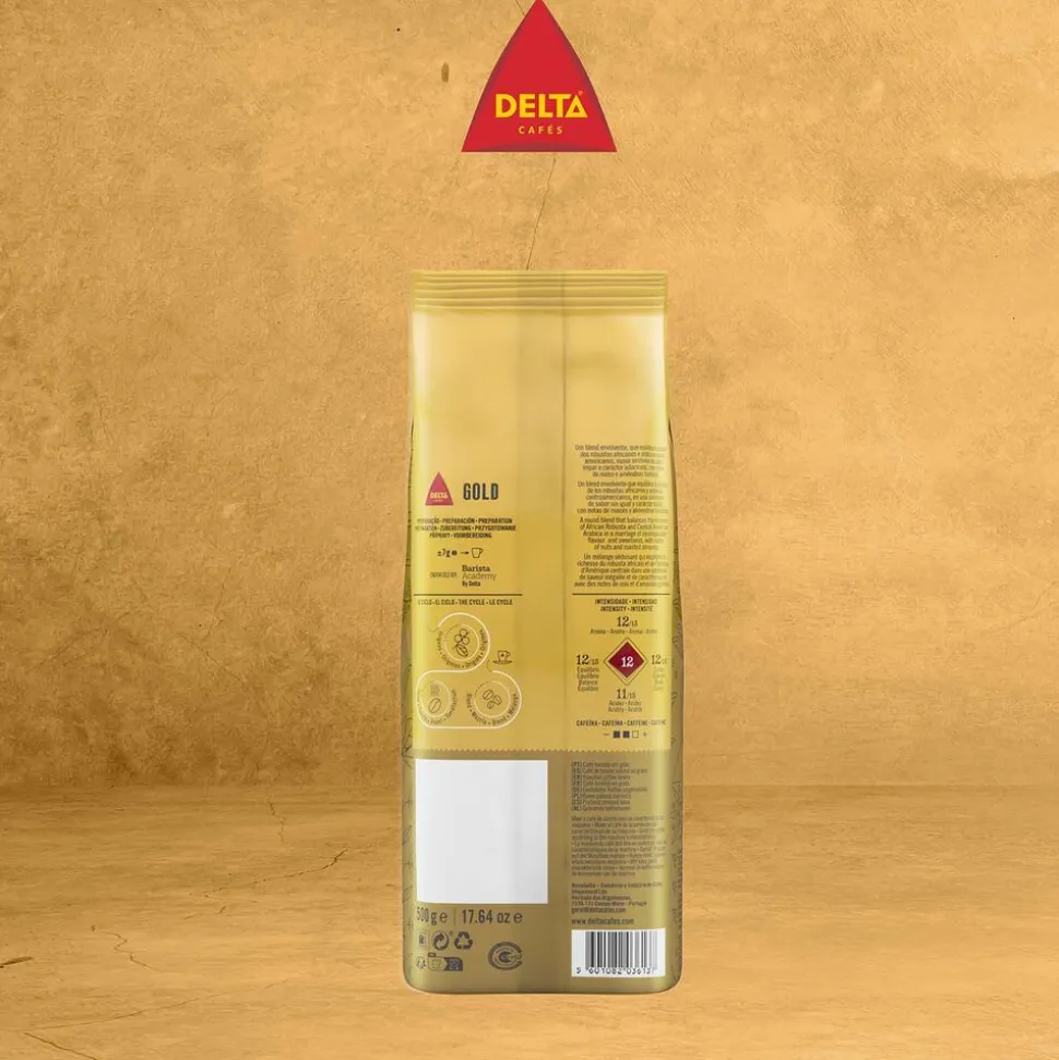 Kawa ziarnista Delta Gold, 500 g, intensywność 12