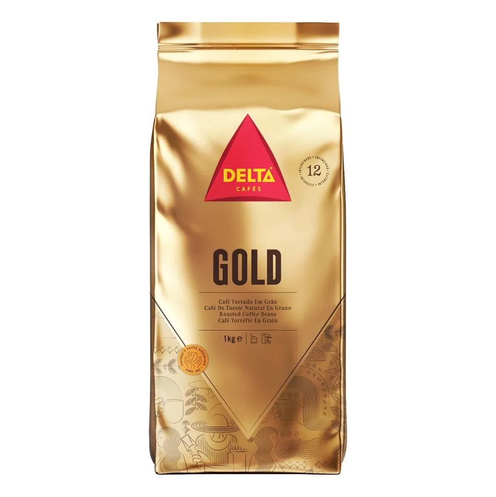 Kawa ziarnista Delta Gold, 1 kg, intensywność 12