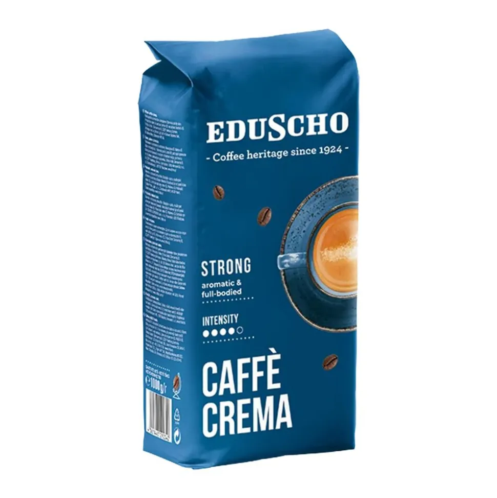 Kawa ziarnista Eduscho Crema Strong, 1 kg, intensywność 4/5