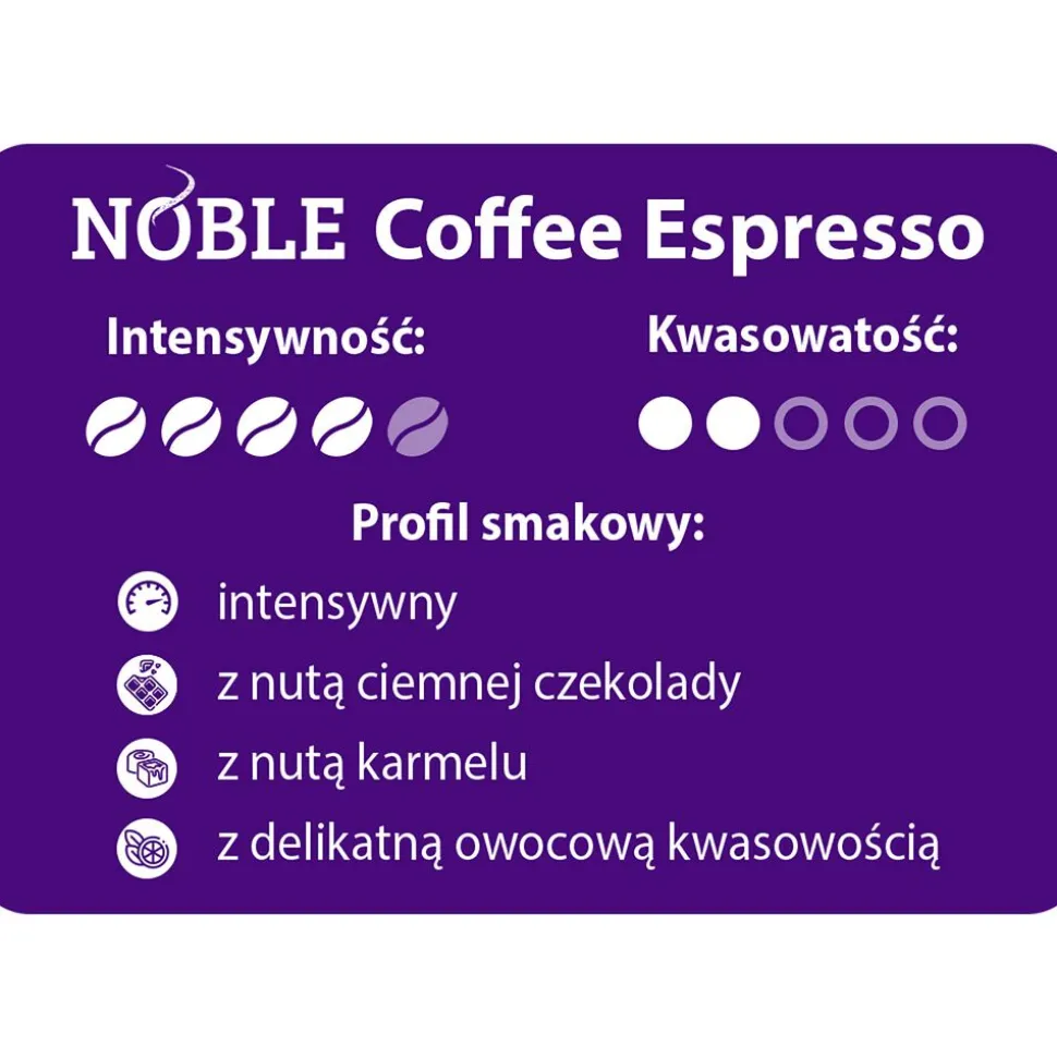 Kawa ziarnista Noble Espresso, 1 kg, intensywność 4/5