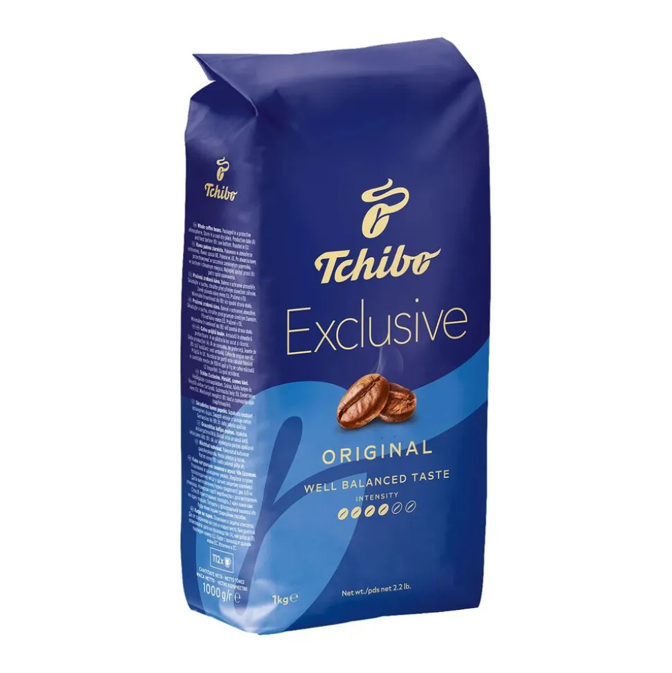 Kawa ziarnista Tchibo Exlusive Original, 1 kg, intensywność 4/6