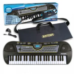 Keyboard elektroniczny Bontempi, z futerałem, czarny