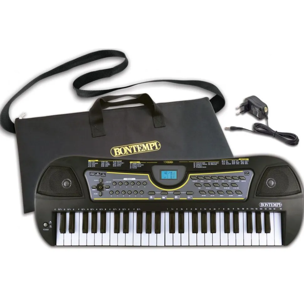Keyboard elektroniczny Bontempi, z futerałem, czarny