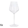 Kieliszki do wina czerwonego Zwieger Spiral, 6 sztuk, 380 ml, transparentne