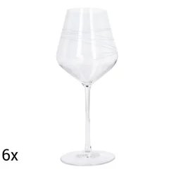 Kieliszki do wina czerwonego Zwieger Spiral, 6 sztuk, 380 ml, transparentne