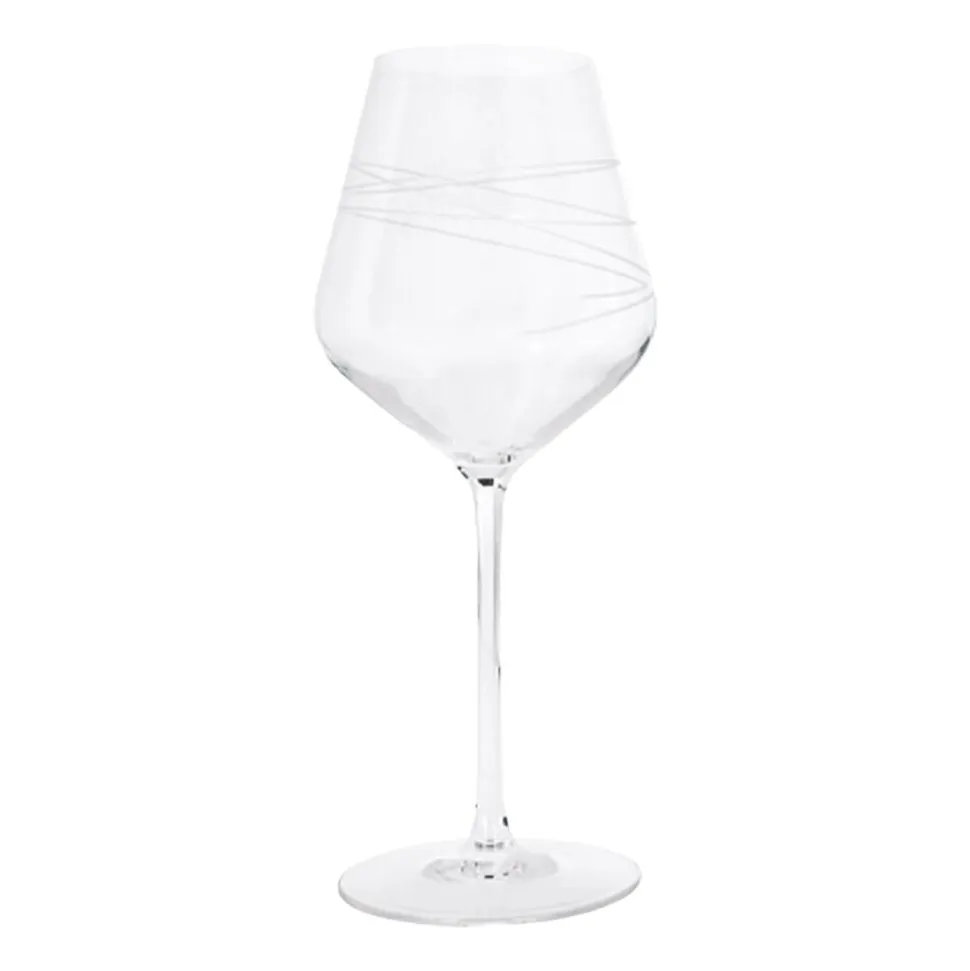 Kieliszki do wina czerwonego Zwieger Spiral, 6 sztuk, 380 ml, transparentne