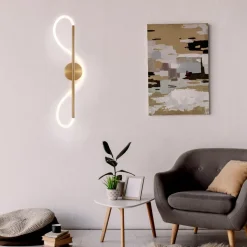 Kinkiet LED Sanico Goldlux Emma, 19 W, 2230lm, 4000K, złoty
