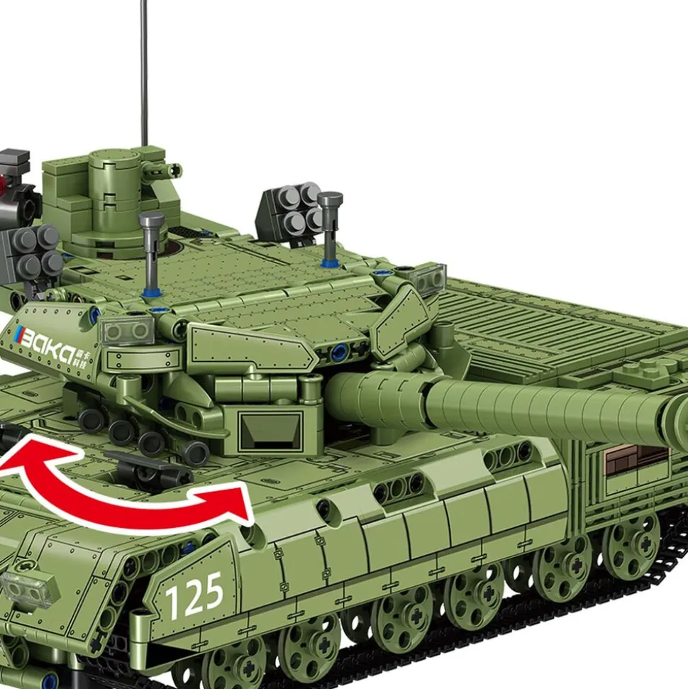 Klocki Baka BK6615 Czołg T-14, 1510 elementów