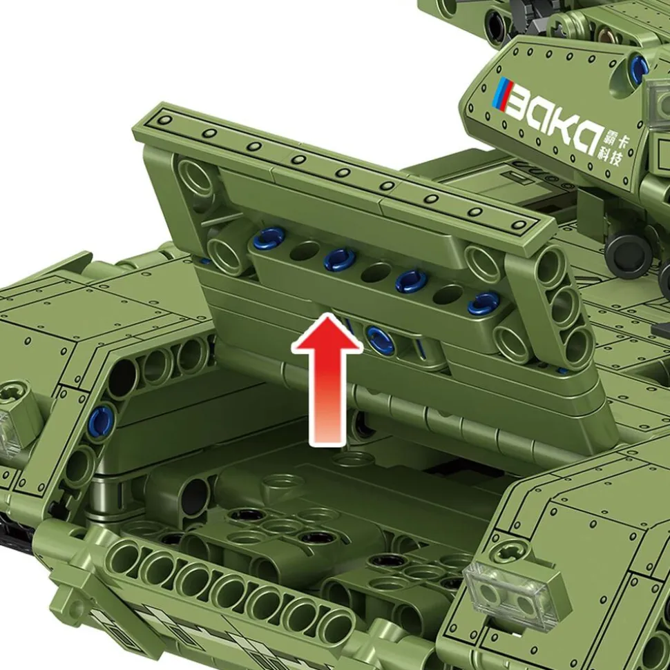 Klocki Baka BK6615 Czołg T-14, 1510 elementów