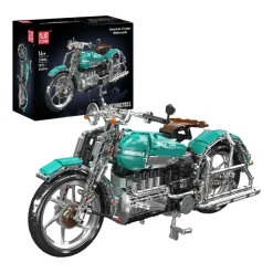 Klocki Motocykl cruiser Mould King, model 23004, 1971 elementy