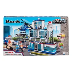 Klocki posterunek 653 elementy, 5 figurek