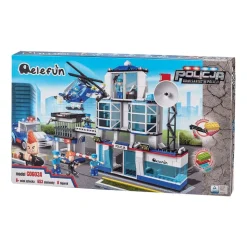 Klocki posterunek 653 elementy, 5 figurek