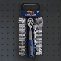 Klucz nasadowy 1/2” Niteo, z nasadkami