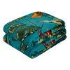 Koc Domarex Botanic Tropic, 130 x 170 cm, zielony