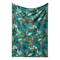 Koc Domarex Botanic Tropic, 130 x 170 cm, zielony