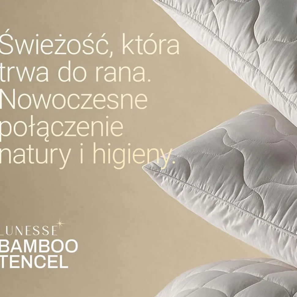 Kołdra 140 x 200 cm Lunesse Bamboo Tencel, biała