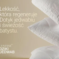 Kołdra 160 x 200 cm Lunesse Dziki Jedwab, biała
