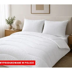 Kołdra 160 x 200 cm Wendre Cotton Percale, biała