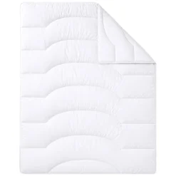Kołdra 160 x 200 cm Wendre Cotton Percale, biała