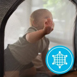 Kojec dziecięcy Kidnort Snøen, jasnoszary