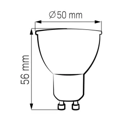 Komplet 10 żarówek LED Sanico Goldlux, GU10, 4,9 W, barwa neutralna