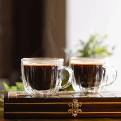 Komplet 2 filiżanek termicznych Vialli Design Tulip, 250 ml, z podwójną ścianką