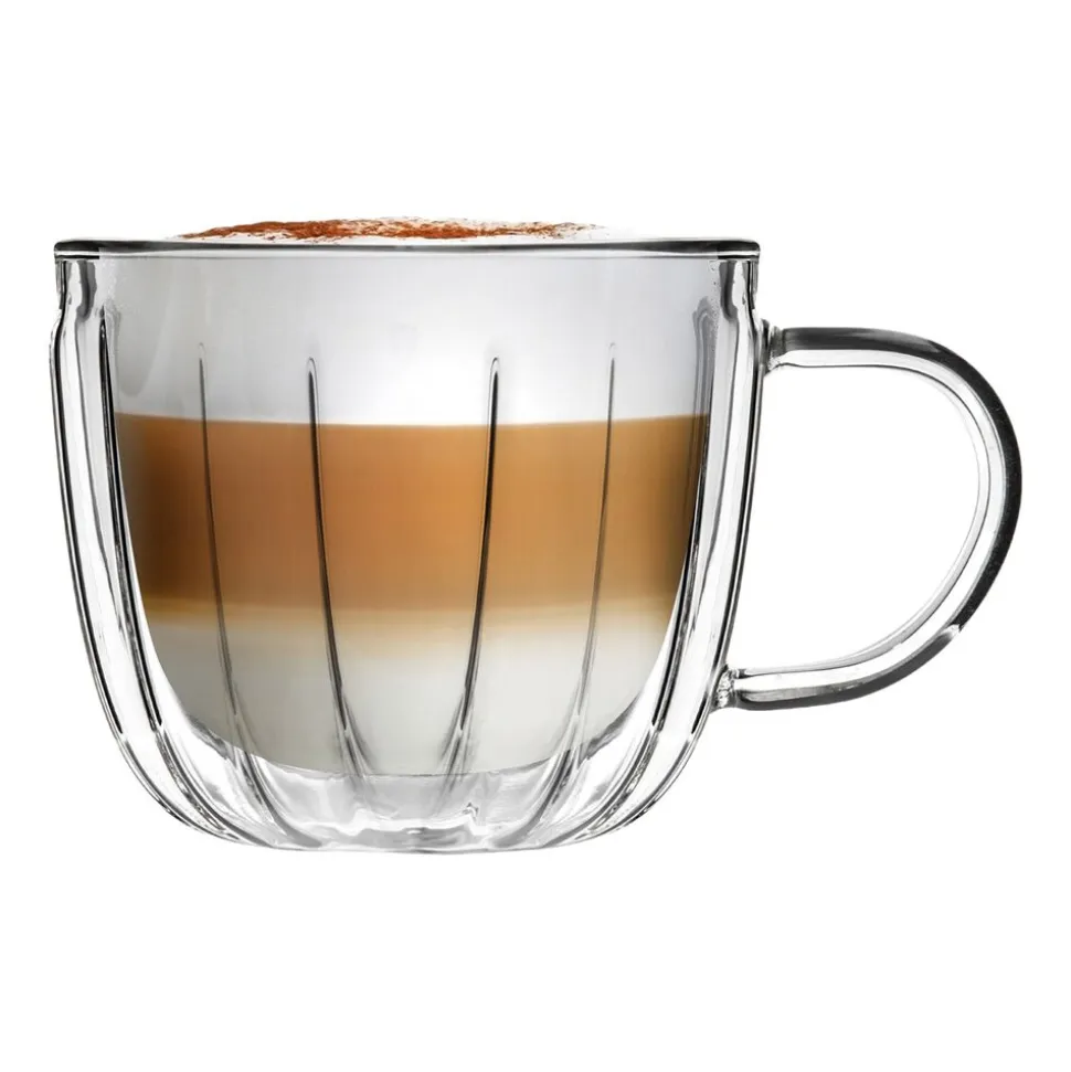 Komplet 2 filiżanek termicznych Vialli Design Tulip, 250 ml, z podwójną ścianką
