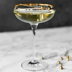 Komplet 6 kieliszków Krosno Harmony Gold, do szampana, 280 ml
