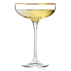 Komplet 6 kieliszków Krosno Harmony Gold, do szampana, 280 ml