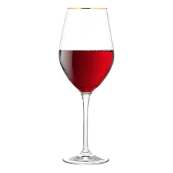 Komplet 6 kieliszków Krosno Splendour Gold, do wina, 460 ml