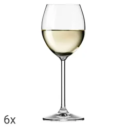 Komplet 6 kieliszków KROSNO VENEZIA, 250 ml, do wina białego