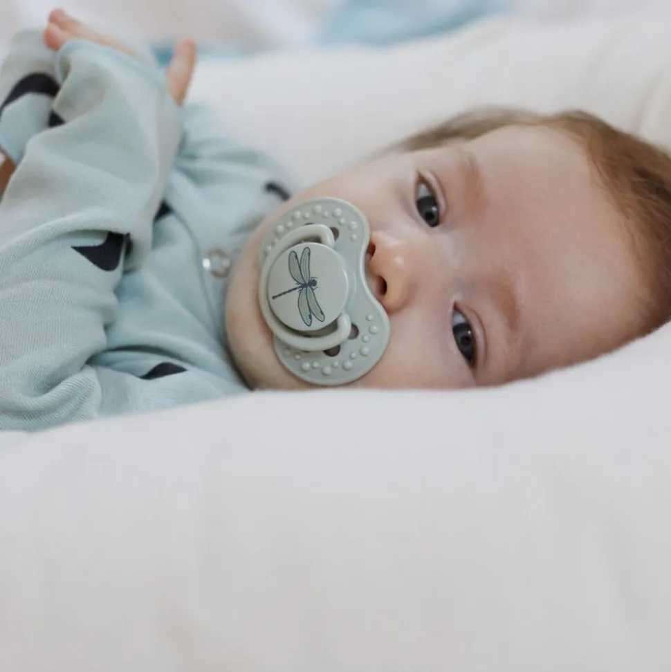 Komplet 2 smoczków dynamicznych Botanic Boy, 0-3m