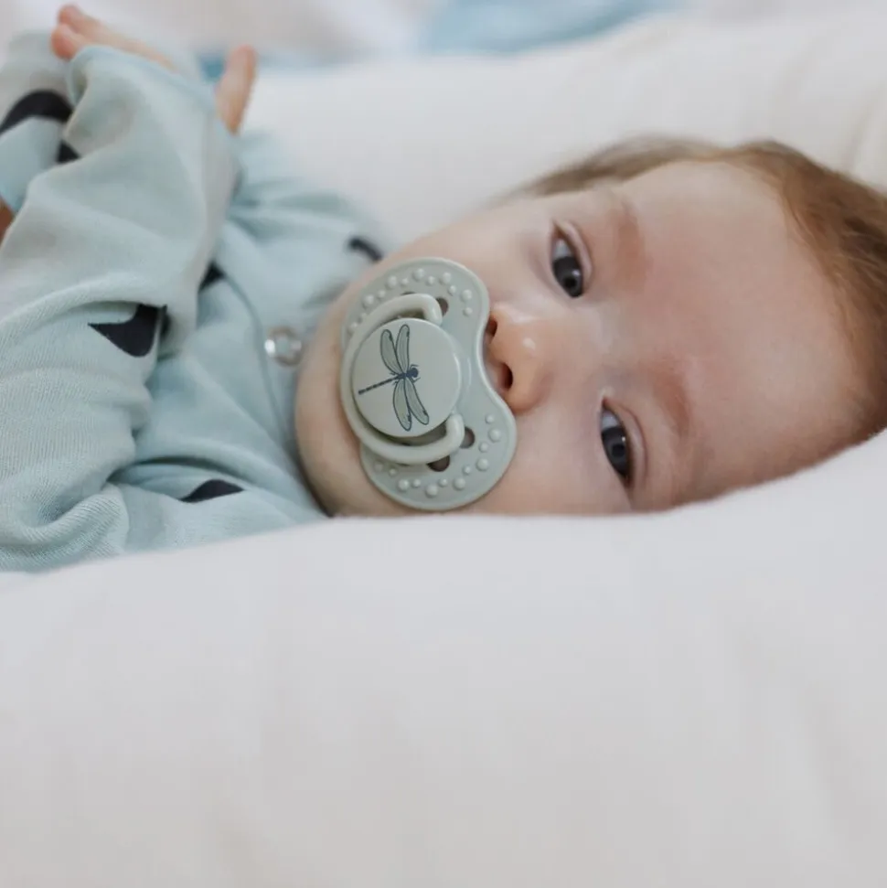 Komplet 2 smoczków dynamicznych Botanic Boy, 3-6m
